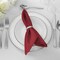 Lann's Linens Set of 12 Cloth Dinner Napkins, 20-inch Polyester Napkins, Washable and Reusable Fabric for Weddings, Hotels, Restaurants
